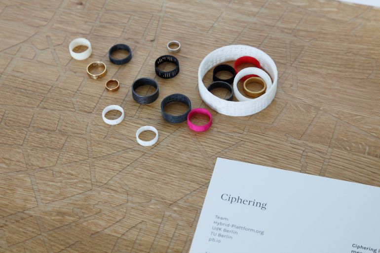 "Ciphering" personalisierter Schmuck aus dem 3D Drucker